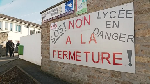 Plouhinec : l'avenir du lycée professionnel Jean Moulin en suspens (F3 Bretagne-8/02/2018)