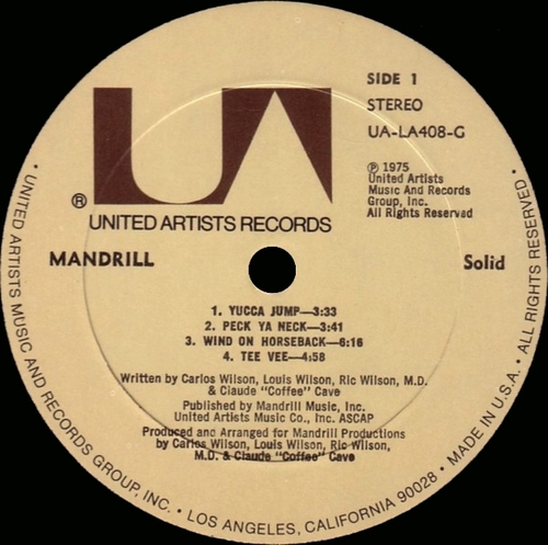 1975 : Album " Solid " United Artists Records UA-LA408-G [ US ]