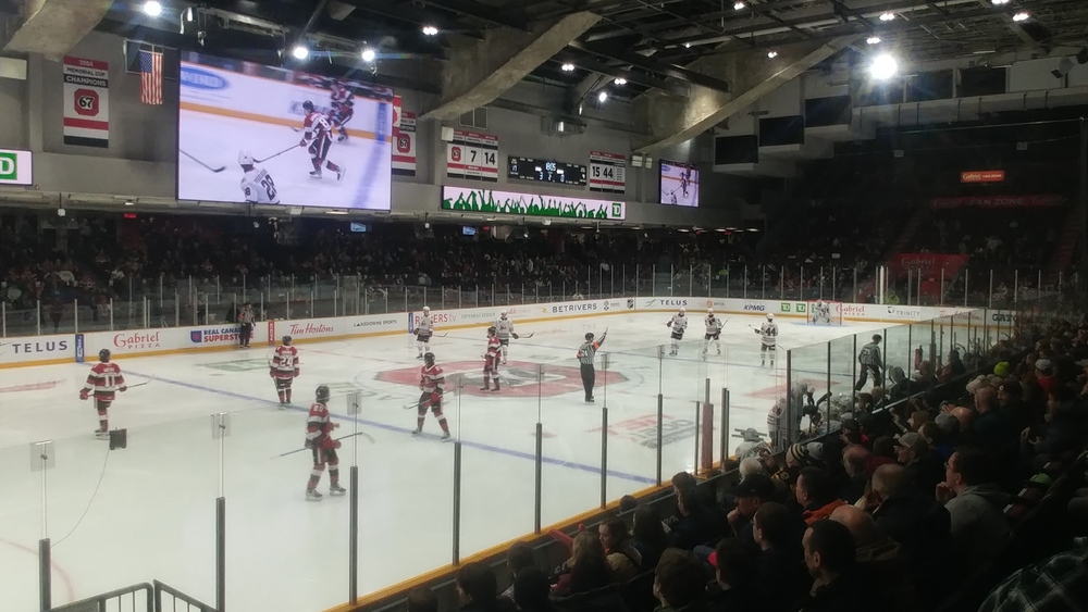 Niagara Ice Dogs versus Ottawa 67's at TD Place on February 10th 2023