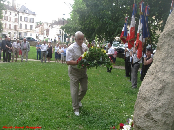 La commémoration de l'appel du 18 juin à Châtillon sur Seine, vue par René Drappier
