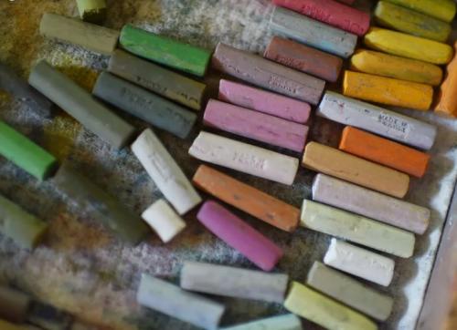 Dessin et peinture : - vidéo 3877 : Comment utiliser plusieurs palettes de couleurs pour un même paysage ? - pastels.