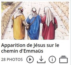 Les disciples sur le chemin d'Emmaüs