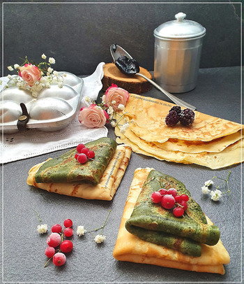 CRÊPES A LA SPIRULINE