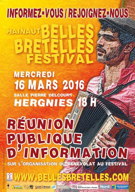 Soirée d’info « bénévolat » festival d’accordéon, Hergnies le 16 mars