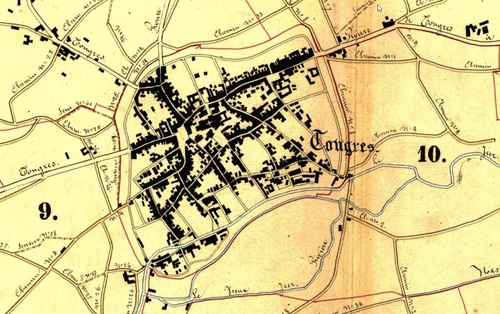 Tongeren (Atlas der Buurtwegen, 1841)(geopunt.be)