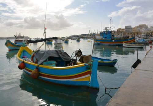 Balade dans le port de Marsaxlokk