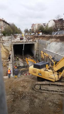 Avancement de la station 14 du métro
