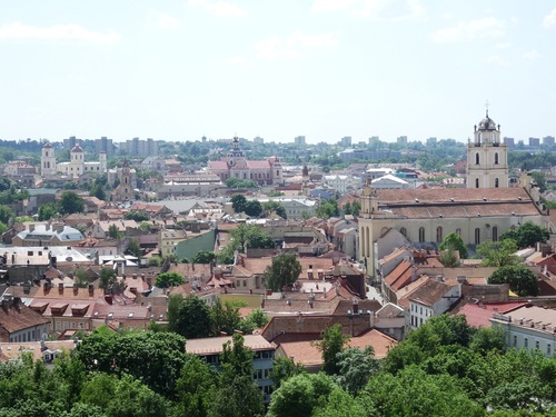 Vues de Vilnius depuis la Citadelle (photo)