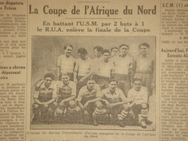 RUA Coupe de l\'Afrique du Nord 1932
