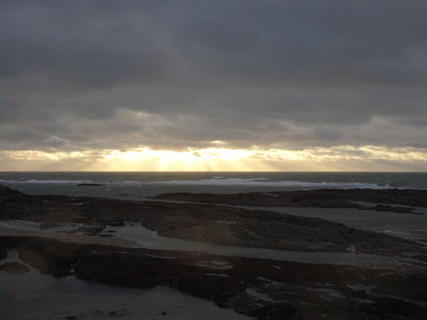 Coucher de soleil avant la tempete Gabriel