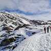 En montant vers le col de Jaut (Photo de Peio)