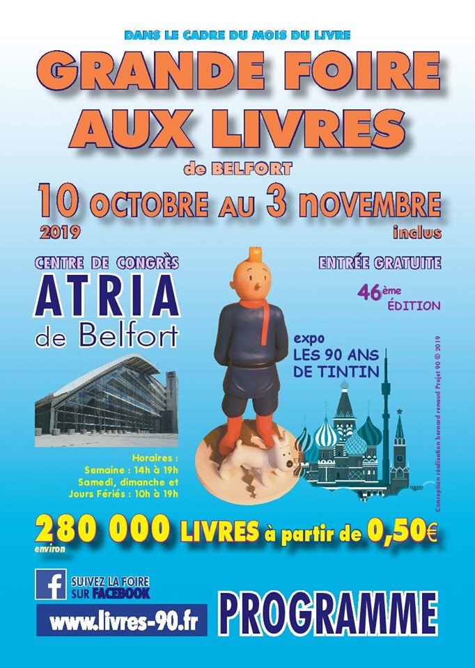 A Belfort, au salon "Savoureusement Lire", les 26 et 27 octobre 2019