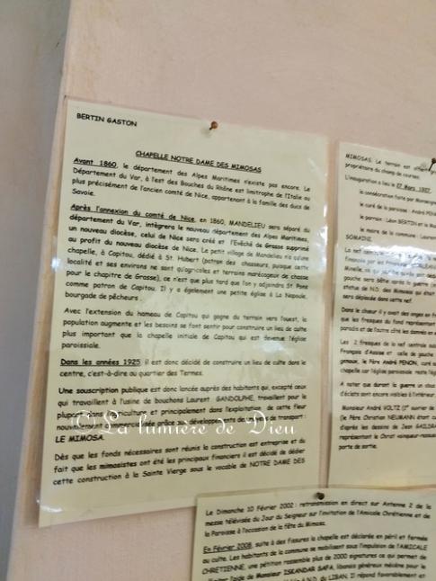 Mandelieu-la-Napoule, la chapelle Notre-Dame des Mimosas