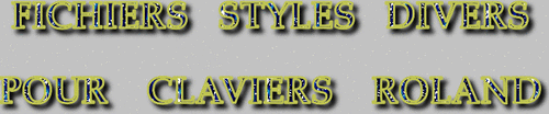 STYLES DIVERS CLAVIERS ROLAND SÉRIE 9693