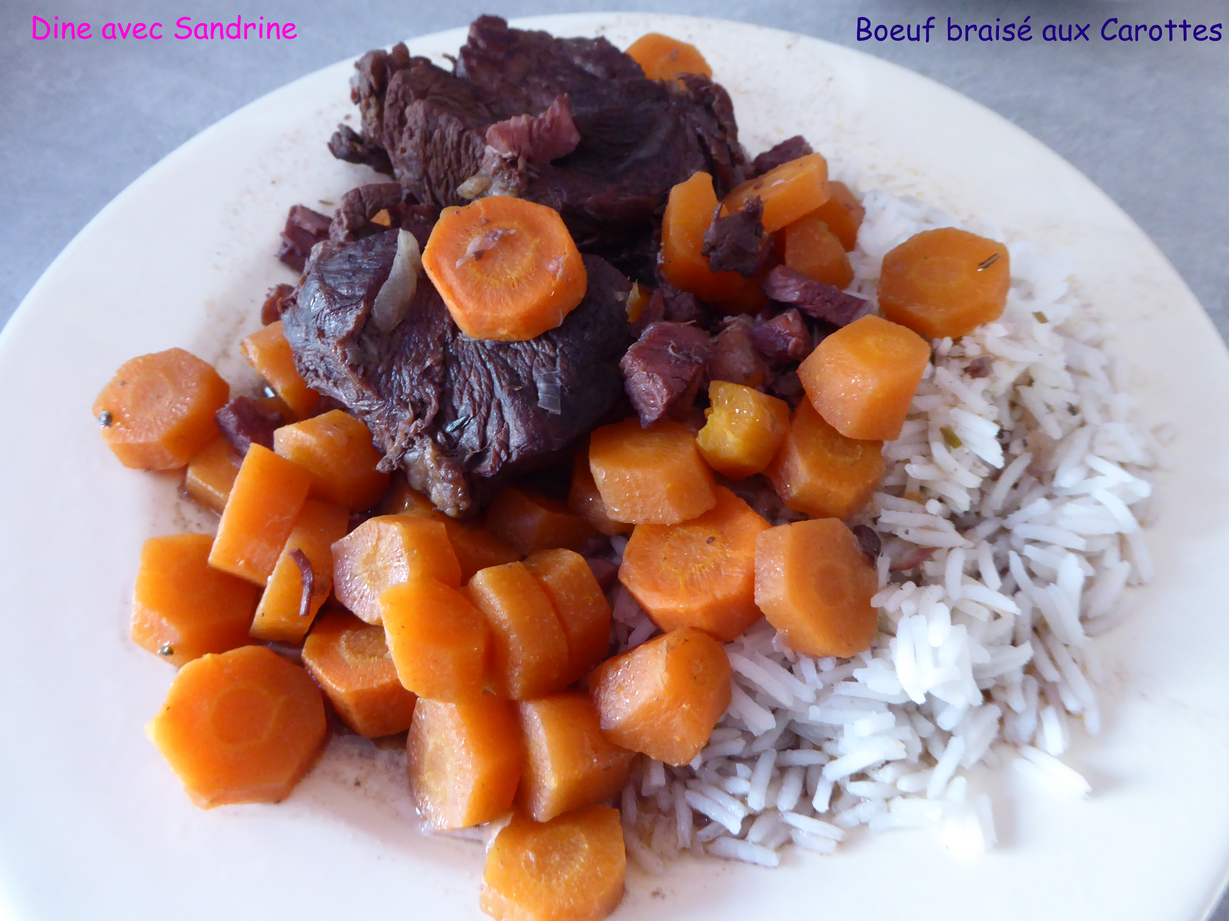 Braisé de boeuf aux carottes : Recette de Braisé de boeuf aux carottes