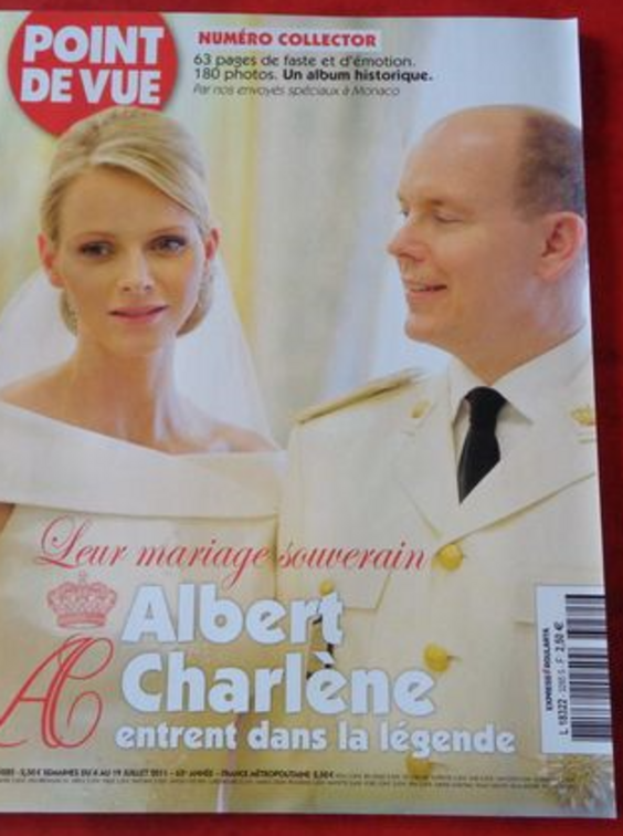 Histoire d'Albert et Charlene vue par Paris Match