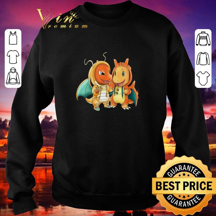 Awesome Pokemon baby Charmander and Charizard shirt