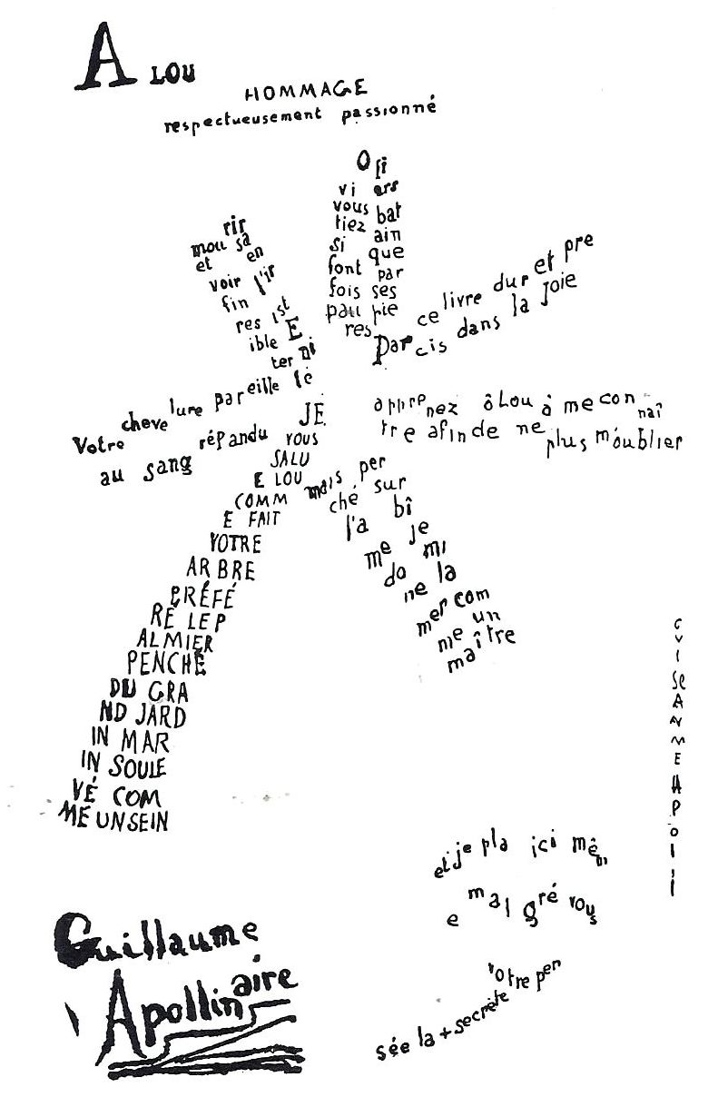 Calligrammes (Apollinaire, Birot, Leiris)