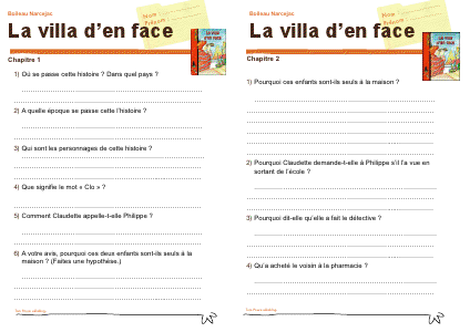 La villa d'en face (Boileau Narcejac) questionnaire de lecture