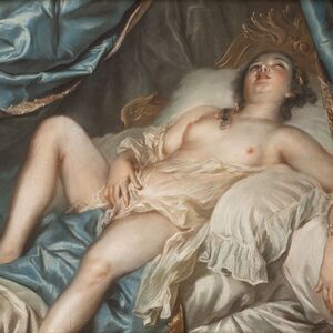 Auteur inconnu, dans le style de Charles Antoine Coypel,   Femme nue allongée