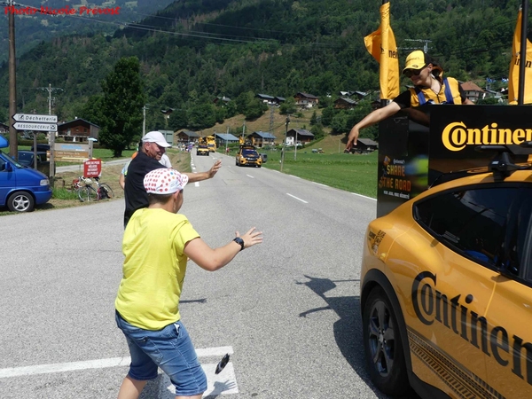 Quelques belles images du Tour de France 2023, prises par Nicole Prévost à Beaufort....