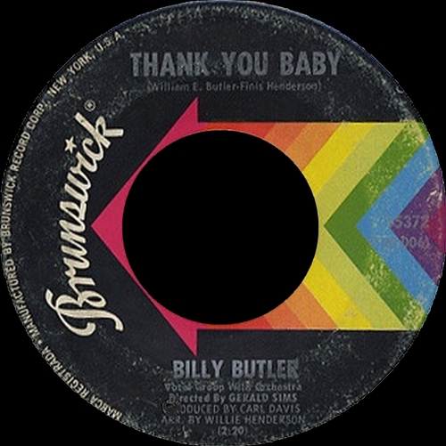 Billy Butler & Infinity : Album " Hung Up On You " Pride Records PRD-0018 [ US ]