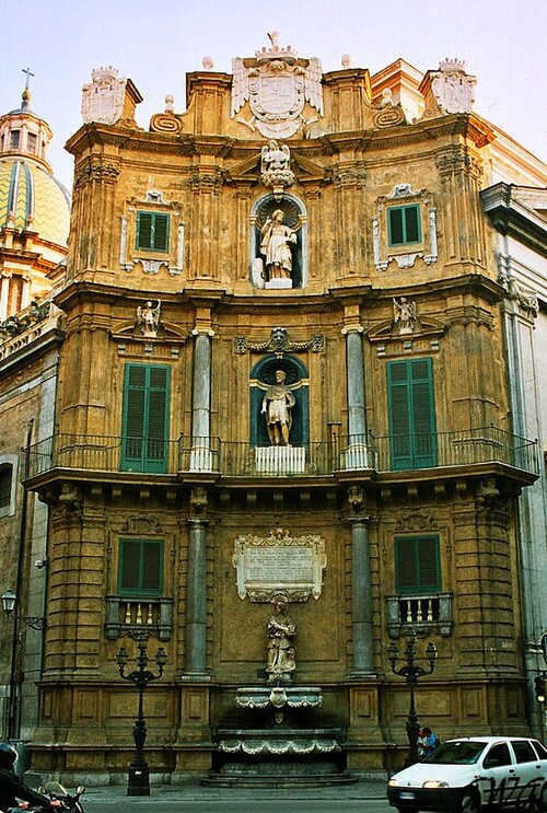 Sicile : Palerme la ville et la fontaine de la Honte