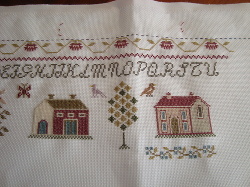 Sampler aux maisons, étape 3.