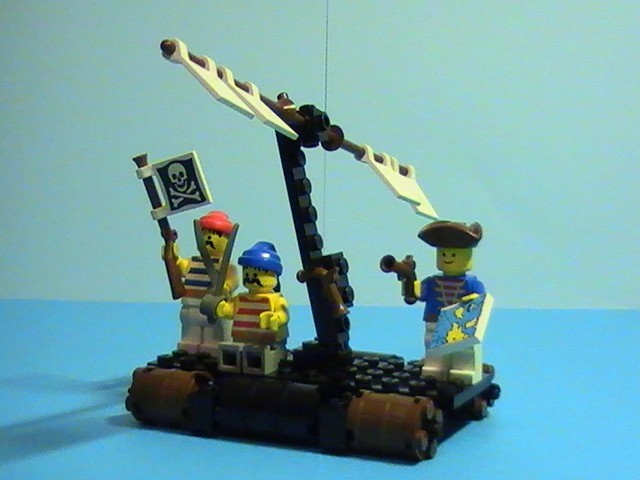 LEGO n° 6257 de 1989 - Le radeau des pirates - diabolic76