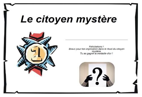 Citoyen mystère : docs complémentaires (fiche de suivi des points et diplômes)