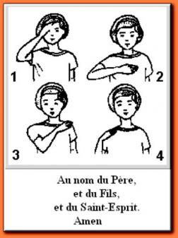 Le signe de croix