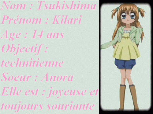 Les personnages principaux :