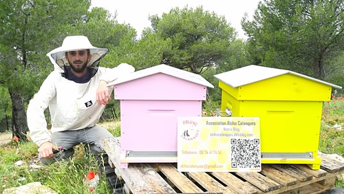 2018-06-13 Transhumance et installation des 4 ruches à La Savine