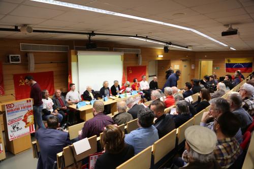 GRAND SUCCES du MEETING du P.R.C.F. commémorant la REVOLUTION D’OCTOBRE (5/11/2017)