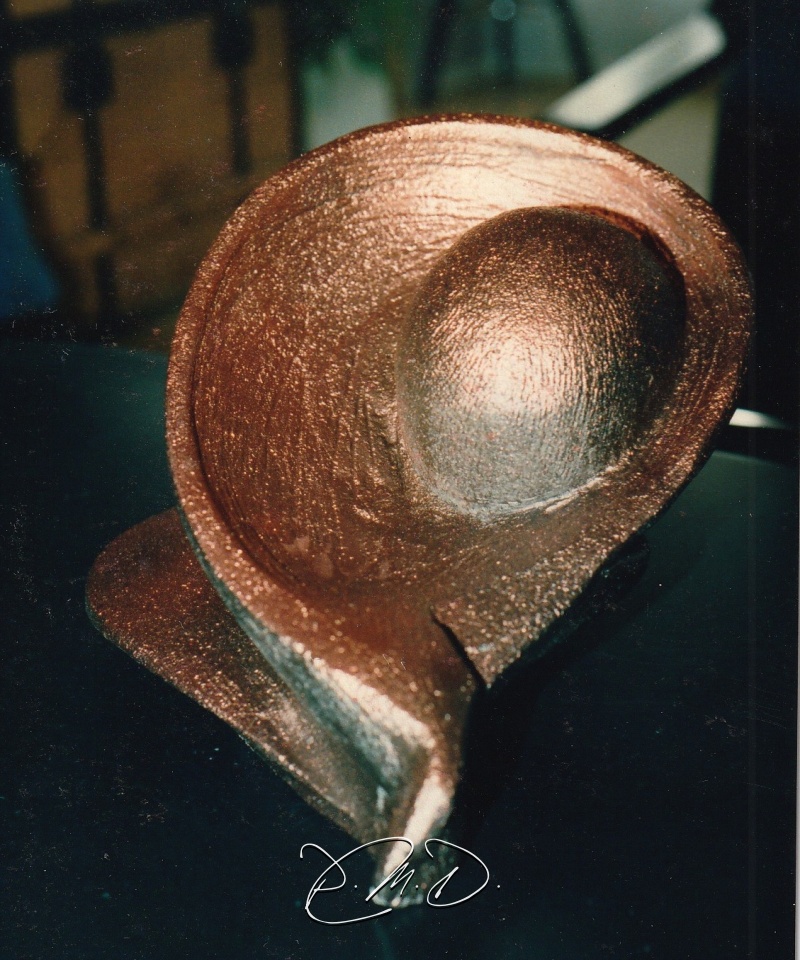 Terre chamottée cuite et patinée