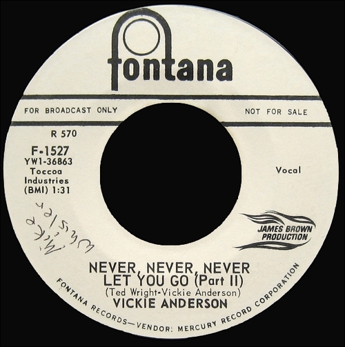 1965 Vicki Anderson : Single SP Fontana Records F-1527 [ US ]