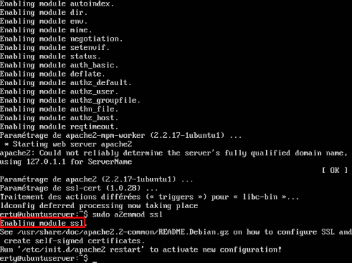 Sécuriser Apache2 avec SSL