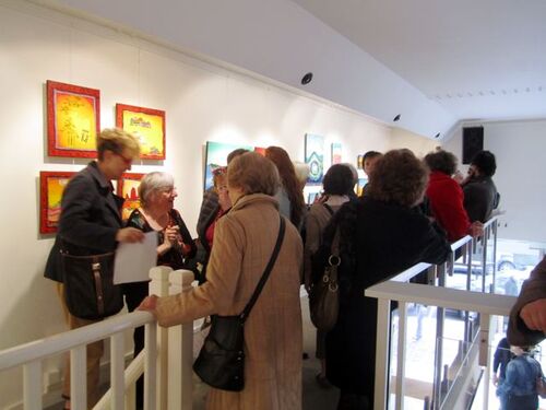 Mezzanine galerie Pikinasso vernissage Poiré Guallino le 16 mars 2014