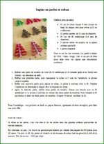 Sapin en perles et ruban