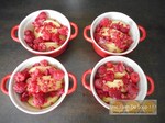 Crumble pomme framboise sans sucre !