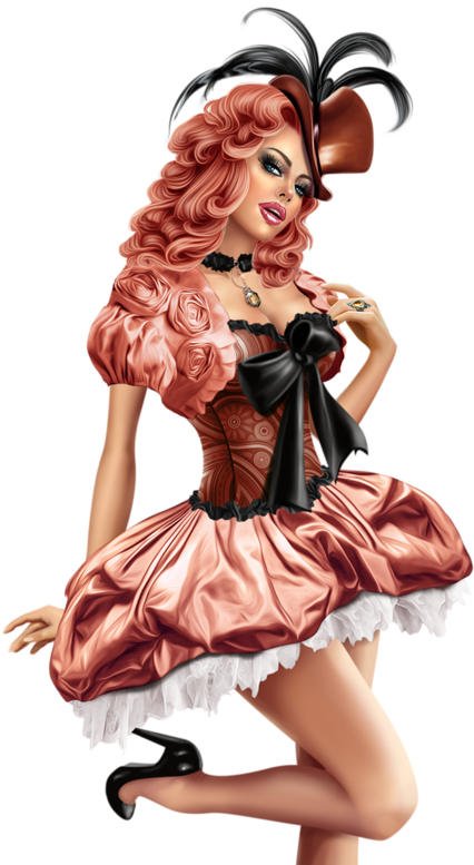 Tubes Femmes en Marron