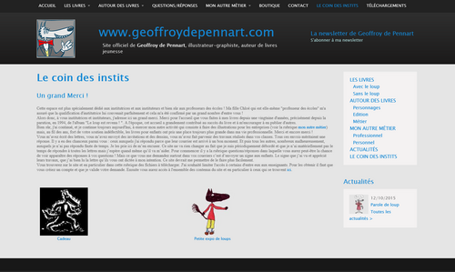 Site internet de Geoffroy de Pennart