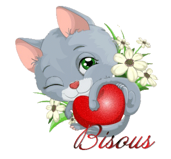 bisous - chat cœur