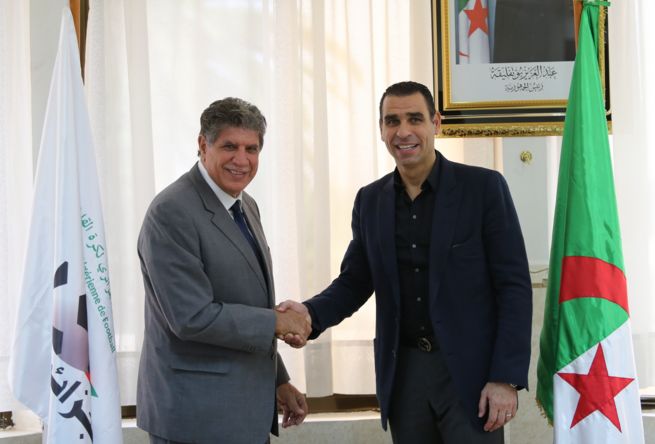 Jeudi 19.10.2017 Madjer installé officilement Entraineur de l'EN, Ighil et Menad Adjoints