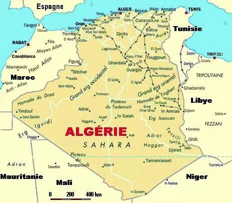 Carte algerie | Carte algerie, Alger, Armée algérienne