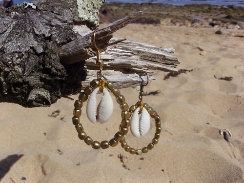 Boucles d'oreilles bord de mer