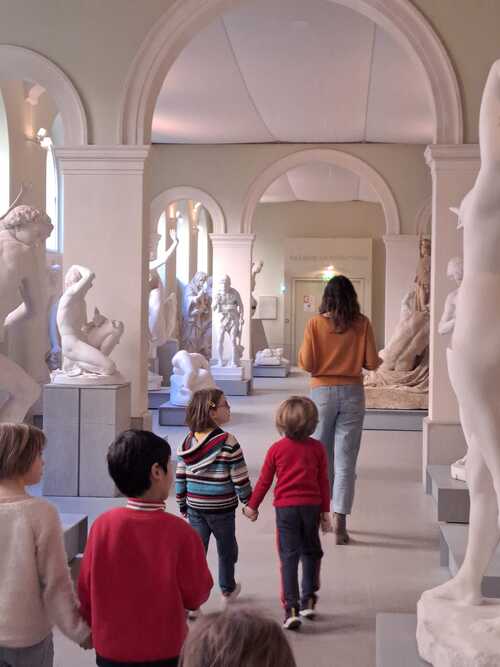Visite de la galerie des statues au musée Granet
