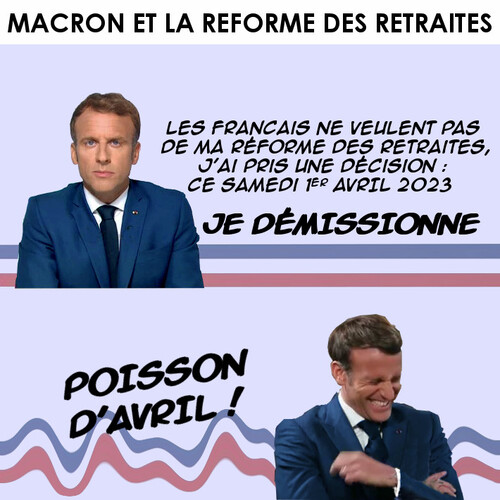 Poisson d'avril Macron