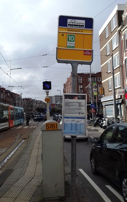 Trajet du tram historique n° 10 à Rotterdam