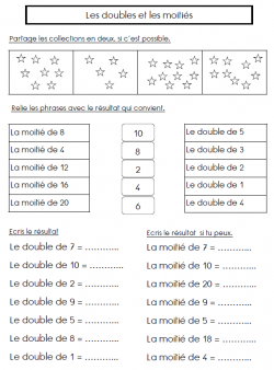 Les doubles et les moitiés